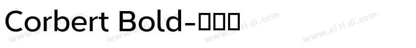 Corbert Bold字体转换